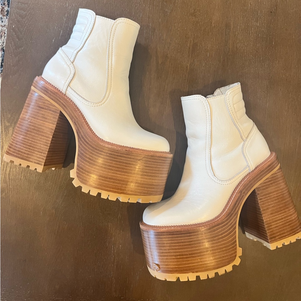 Jeffery Campbell White Platform Boots